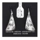 Bear Paw Flower .925 Starling Silver Handmade Navajo Native American Earrings 27261-6