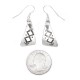 Sun Dimond .925 Starling Silver Certified Authentic Handmade Navajo Native American Earrings  27261-7