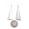 Plain Simple .925 Starling Silver Certified Authentic Handmade Navajo Native American Earrings 27265-6 Plain Simple .925 Starling Silver Certified Authentic Handmade Navajo Native American Earrings 27265-6