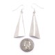 Plain Simple .925 Starling Silver Certified Authentic Handmade Navajo Native American Earrings 27265-6 Plain Simple .925 Starling Silver Certified Authentic Handmade Navajo Native American Earrings 27265-6