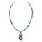 Sun .925 Sterling Silver Certified Authentic Handmade Navajo Native American Natural Turquoise Necklace & Pendant 390802277400