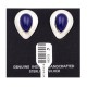 Drop .925 Starling Silver Certified Authentic Handmade Navajo Native American Lapis lazuli Earrings 18315-5 Drop .925 Starling Silver Certified Authentic Handmade Navajo Native American Lapis lazuli Earrings 18315-5