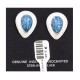 Drop .925 Starling Silver Certified Authentic Handmade Navajo Native American Lapis Denim Earrings  18315-6