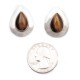 Drop .925 Starling Silver Certified Authentic Handmade Navajo Native American Tigers Eye Earrings 18315-1 Drop .925 Starling Silver Certified Authentic Handmade Navajo Native American Tigers Eye Earrings 18315-1