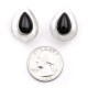 Drop .925 Starling Silver Certified Authentic Handmade Navajo Native American Black Onyx Earrings 18315-4 Drop .925 Starling Silver Certified Authentic Handmade Navajo Native American Black Onyx Earrings 18315-4