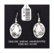 Flower Bear Paw .925 Starling Silver Certified Authentic Handmade Navajo Native American Earrings  27260-7