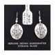 Sun .925 Starling Silver Certified Authentic Handmade Navajo Native American Earrings  27260-6