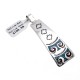 Thunderbird .925 Starling Silver Certified Authentic Handmade Navajo Native American Natural Turquoise Coral Pendent  24541-5