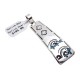Ram .925 Starling Silver Certified Authentic Handmade Navajo Native American Natural Turquoise Coral Pendent  24541-9