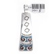Thunderbird .925 Starling Silver Certified Authentic Handmade Navajo Native American Natural Turquoise Coral Pendent  24541-5