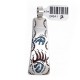 Bear Paw .925 Starling Silver Certified Authentic Handmade Navajo Native American Natural Turquoise Coral Pendent  24541