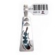 Feather .925 Starling Silver Certified Authentic Handmade Navajo Native American Natural Turquoise Coral Pendent  24313-2