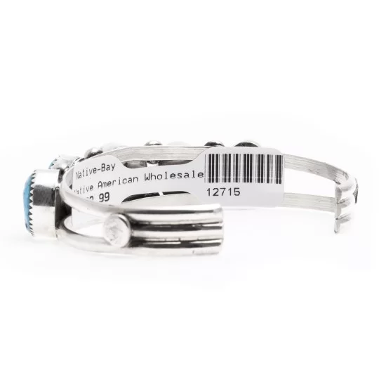 .925 Starling Silver Handmade Navajo Native American Natural Turquoise Cuff Bracelet 12715 .925 Starling Silver Handmade Navajo Native American Natural Turquoise Cuff Bracelet 12715