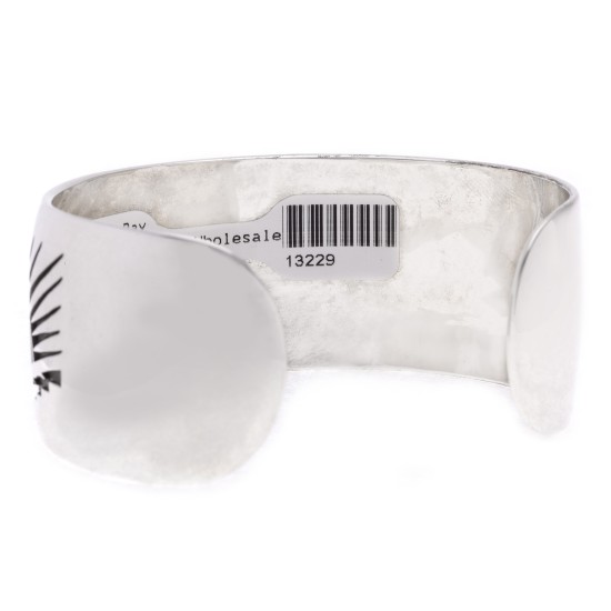 Eagle .925 Sterling Silver Certified Authentic Handmade Hopi Native American Cuff Bracelet 13229