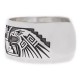 Eagle .925 Sterling Silver Certified Authentic Handmade Hopi Native American Cuff Bracelet 13229