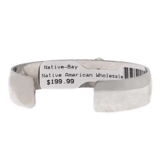 Diamond Nickel Handmade Navajo Native American Natural Turquoise Bracelet 13061-1 Diamond Nickel Handmade Navajo Native American Natural Turquoise Bracelet 13061-1