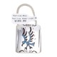 Eagle .925 Sterling Silver Certified Authentic Handmade Navajo Native American Natural Turquoise Coral Keychain 10290-4