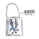 Eagle .925 Sterling Silver Certified Authentic Handmade Navajo Native American Natural Turquoise Coral Keychain 10290-4