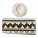 Sun Teepee 12kt Gold Filled .925 Sterling Silver Certified Authentic Handmade Navajo Native American Money Clip 24536-1