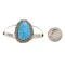 Sun .925 Sterling Silver Handmade Navajo Native American Natural Turquoise Cuff Bracelet 12996 Sun .925 Sterling Silver Handmade Navajo Native American Natural Turquoise Cuff Bracelet 12996