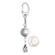 Cloud Indian Head Nickel Coin .925 Sterling Silver Nickel Certified Authentic Handmade Hopi Native American Keychain 10320