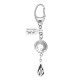 Cloud Indian Head Nickel Coin .925 Sterling Silver Nickel Certified Authentic Handmade Hopi Native American Keychain 10320