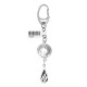 Cloud Indian Head Nickel Coin .925 Sterling Silver Nickel Certified Authentic Handmade Hopi Native American Keychain 10320
