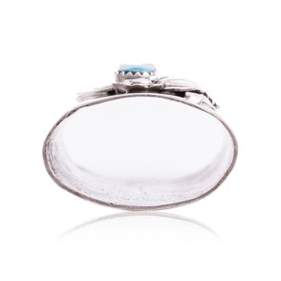 Flower Nickel .925 Sterling Silver Certified Authentic Handmade Navajo Native American Inlaid Natural Turquoise Mother of Pearl Black Onyx Coral Lighter Case 18122