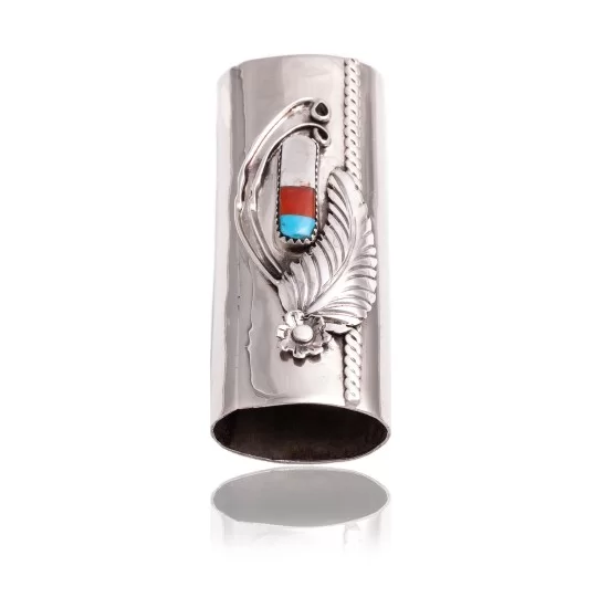 Flower Nickel .925 Sterling Silver Handmade Navajo Native American Inlaid Natural Turquoise Mother of Pearl Black Onyx Coral Lighter Case 18122 Flower Nickel .925 Sterling Silver Handmade Navajo Native American Inlaid Natural Turquoise Mother of Pearl Black Onyx Coral Lighter Case 18122