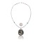 Lizard .925 Sterling Silver Certified Authentic Navajo Native American Turquoise White Howlite Necklace 11051-1 Lizard .925 Sterling Silver Certified Authentic Navajo Native American Turquoise White Howlite Necklace 11051-1