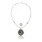 Lizard .925 Sterling Silver Navajo Native American Turquoise White Howlite Necklace 11051-1