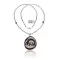 Lizard .925 Sterling Silver Navajo Native American Turquoise White Howlite Necklace 11051-1