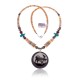 Elk .925 Sterling Silver Certified Authentic Navajo Native American Natural Turquoise Red Jasper Graduated Melon Shell Necklace 11051 Elk .925 Sterling Silver Certified Authentic Navajo Native American Natural Turquoise Red Jasper Graduated Melon Shell Necklace 11051