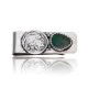 Natural Turquoise .925 Sterling Silver and Nickel Navajo Handmade Money Clip 11248-2 Natural Turquoise .925 Sterling Silver and Nickel Navajo Handmade Money Clip 11248-2