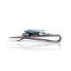 Feather Natural Turquoise .925 Sterling Silver and Nickel Certified Authentic Handmade Navajo Native American Money Clip 11271