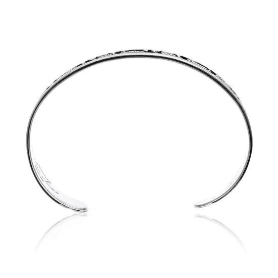 Storyteller .925 Sterling Silver Navajo Handmade Native American Cuff Bracelet 1255 Storyteller .925 Sterling Silver Navajo Handmade Native American Cuff Bracelet 1255