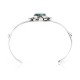 Natural Turquoise .925 Sterling Silver Certified Authentic Navajo Native American Handmade Cuff Bracelet 12826-6
