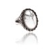 .925 Sterling Silver Certified Authentic Handmade Navajo Native American Natural White Howlite Ring 12831-4