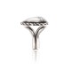 .925 Sterling Silver Certified Authentic Handmade Navajo Native American Natural White Howlite Ring 12831-4