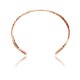 Pure Copper and Brass Certified Authentic Navajo Native American Handmade Horse Feather Cuff Bracelet 12845-6