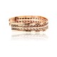 Pure Copper and Brass Certified Authentic Navajo Native American Handmade Horse Feather Cuff Bracelet 12845-6