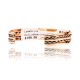 Pure Copper and Brass Certified Authentic Navajo Native American Handmade Horse Feather Cuff Bracelet 12845-6