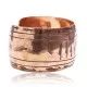 Feather Pure Copper Navajo Native American Handmade Cuff Bracelet 12868-8 Feather Pure Copper Navajo Native American Handmade Cuff Bracelet 12868-8