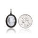 White Howlite .925 Sterling Silver Certified Authentic Navajo Native American Handmade Delicate Pendant 12909-4