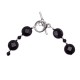 Black Onyx Nickel Certified Authentic Navajo Native American Link Bracelet 12928-2