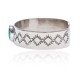 Diamond Nickel Certified Authentic Handmade Navajo Native American Natural Turquoise Cuff Bracelets 13019-9