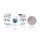 Bear Paw and Sun Natural Turquoise Nickel Certified Authentic Navajo Native American Handmade Cuff Bracelet 13026-4 Bear Paw and Sun Natural Turquoise Nickel Certified Authentic Navajo Native American Handmade Cuff Bracelet 13026-4
