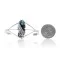 Leaf Natural Turquoise .925 Sterling Silver Navajo Native American Handmade Cuff Bracelet 13088 Leaf Natural Turquoise .925 Sterling Silver Navajo Native American Handmade Cuff Bracelet 13088