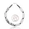 Natural Hematite and White Howlite .925 Sterling Silver Navajo Native American Link Bracelet 13182 Natural Hematite and White Howlite .925 Sterling Silver Navajo Native American Link Bracelet 13182