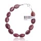 Natural Charoite .925 Sterling Silver Certified Authentic Navajo Native American Link Bracelet 13183